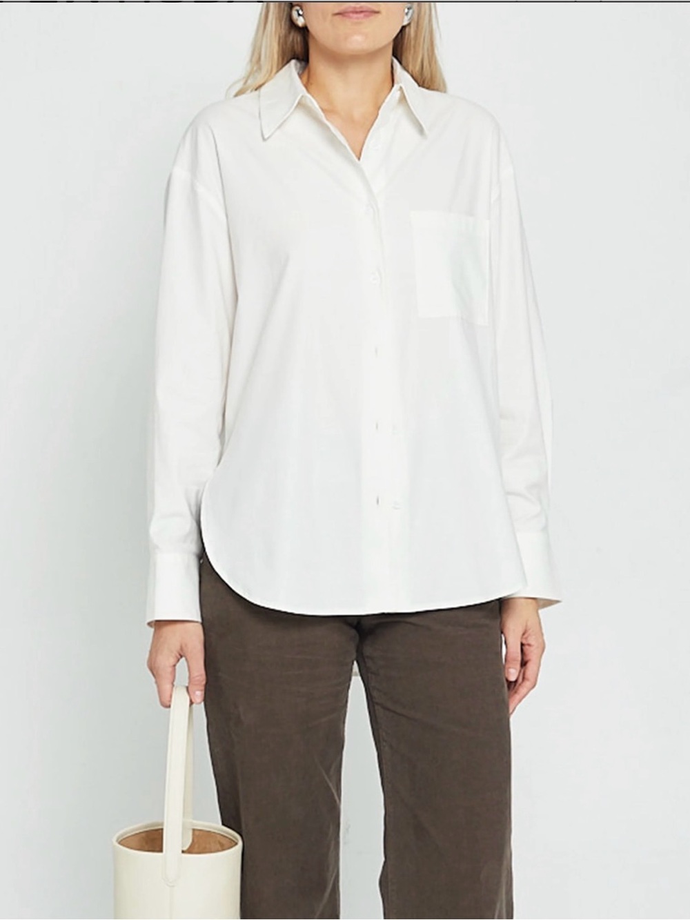 NWT CAARA Billy Oversized Organic Cotton Shirt